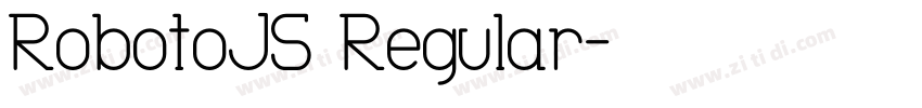 RobotoJS Regular字体转换